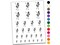 Dancing Hula Girl Hawaii Temporary Tattoo Water Resistant Fake Body Art Set Collection